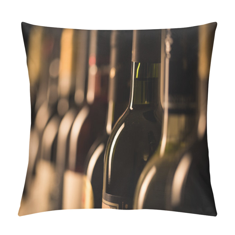 Personality  Row Bottles Of Wine Pillow Covers