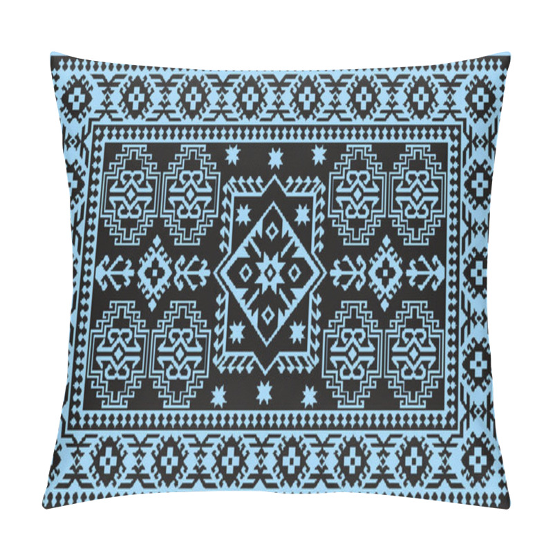 Personality  Carpet Bathmat And Rug Boho Style Ethnic Design Pattern With Distressed Woven Texture And Effect Pillow Covers