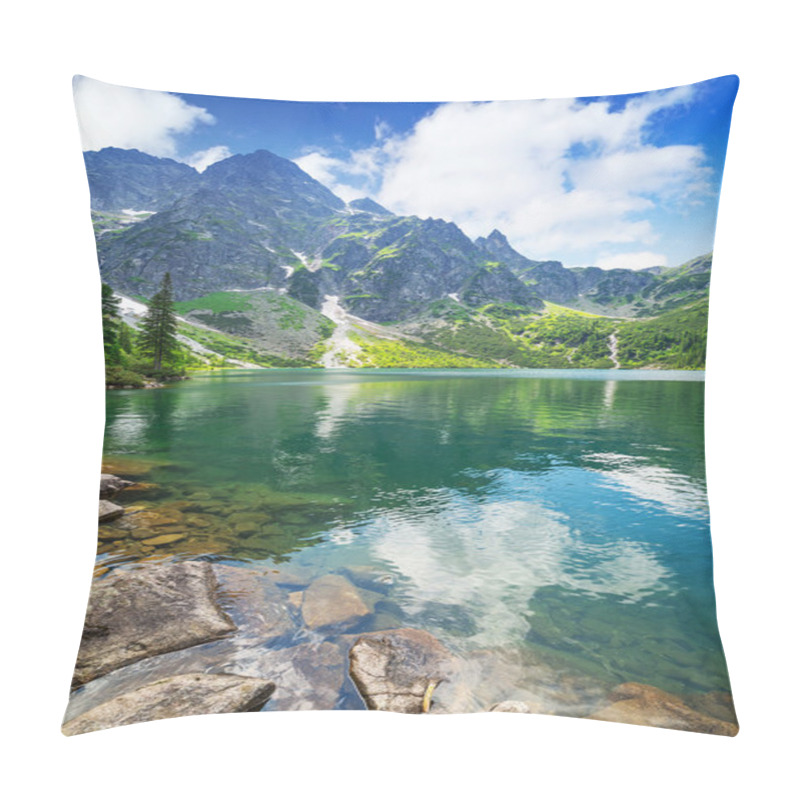 Personality  Eye Of The Sea Lake In Tatra Mountains Pillow Covers