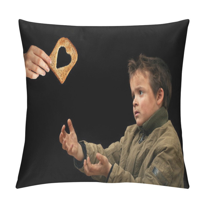 Personality  Giving Food To The Needy Pillow Covers