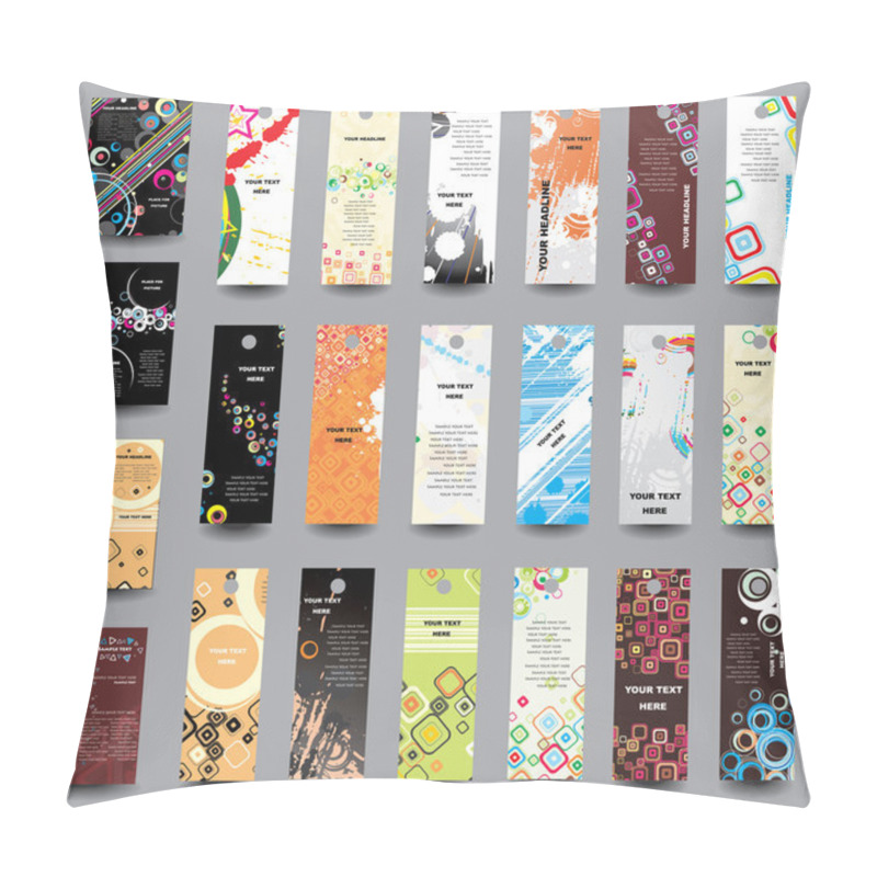 Personality  A Set Of Flyers And Banners Pillow Covers