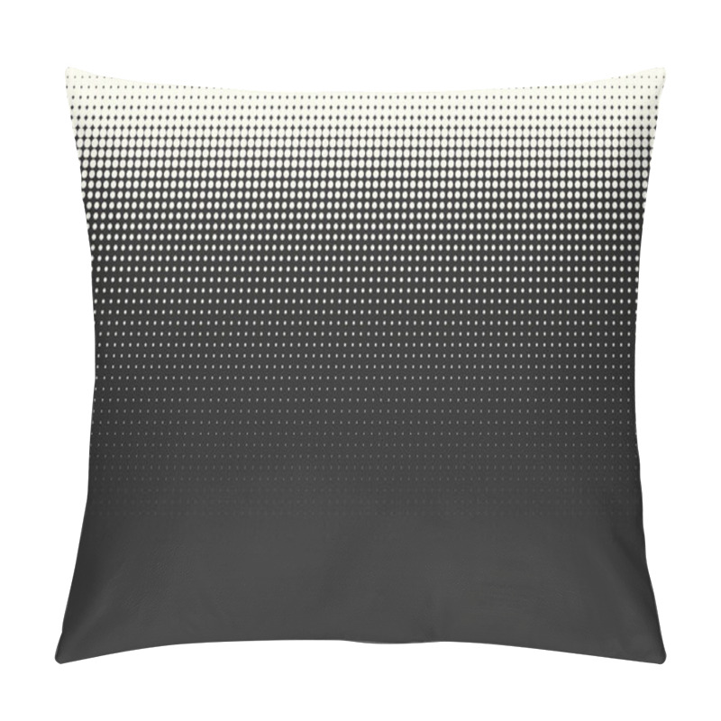 Personality  Vector Monochrome Circles Halftone Background.  Pillow Covers