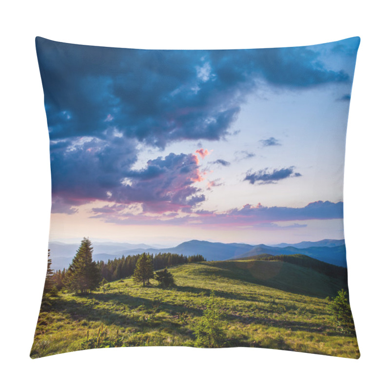 Personality  Summer Landscape In Mountains Pillow Covers