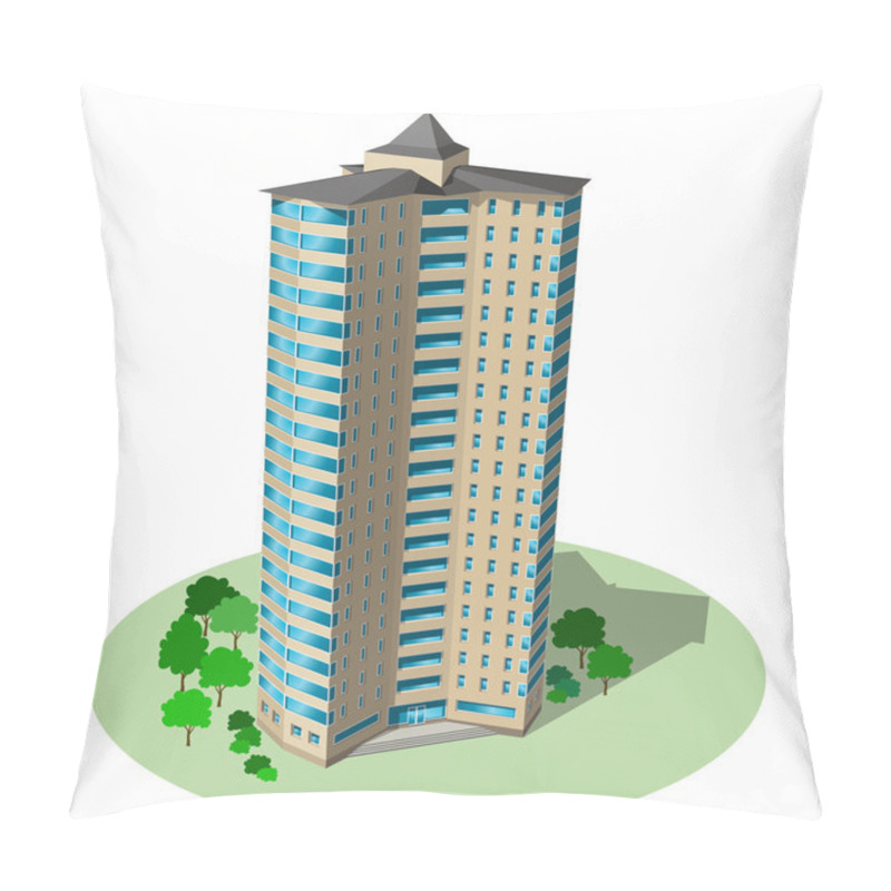 Personality  Office And Residential Skyscraper. Pillow Covers