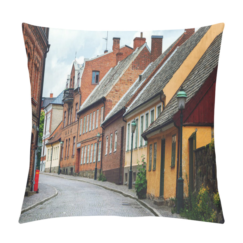 Personality  Street In Lund, Cityscape, Medieval City In Sweden Pillow Covers