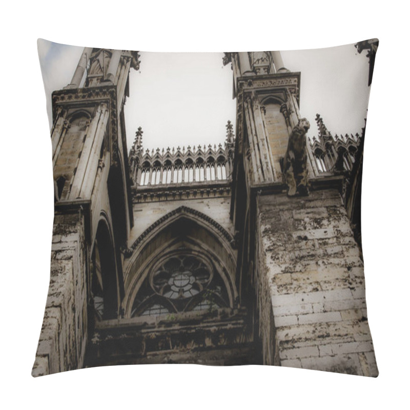 Personality  View Of The Cathedral Notre Dame Of Reims In France Pillow Covers