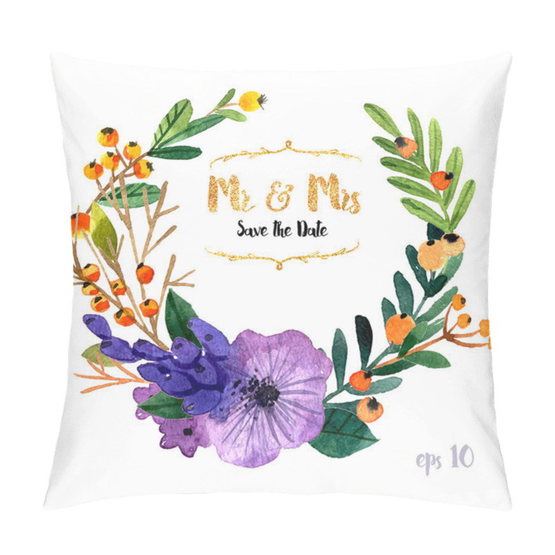 Personality  Collection Of Painted Flowers Pillow Covers