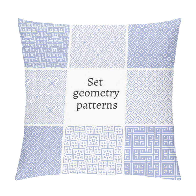 Personality  Set Of Ornamental Patterns For Backgrounds And Textures Pillow Covers