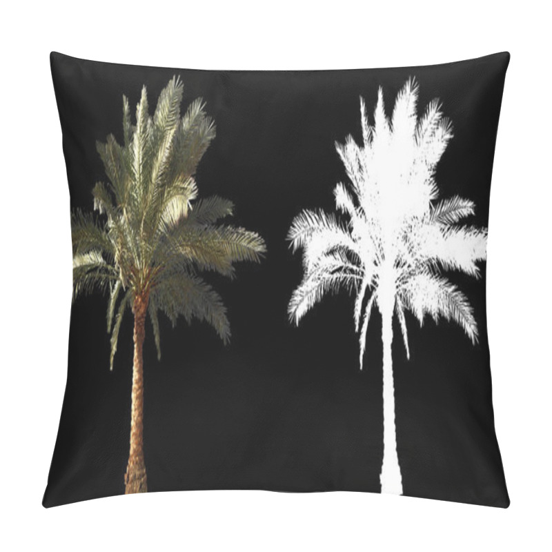 Personality  Blowing On The Wind Beautiful Green Full Size Real Tropical Palm Trees Pillow Covers