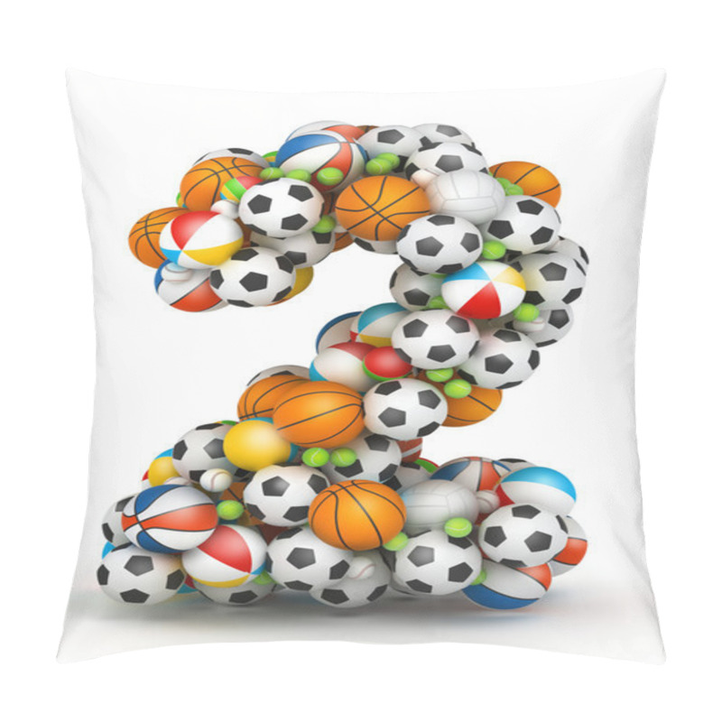 Personality  Number 2, Gaming Balls Alphabet Pillow Covers