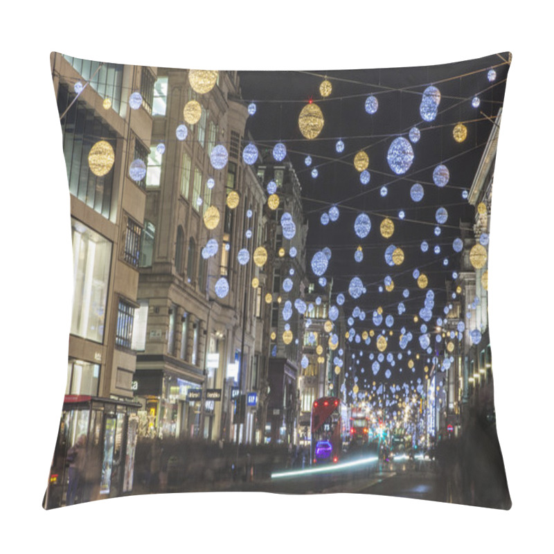 Personality  Oxford Street Christmas Lights In London Pillow Covers