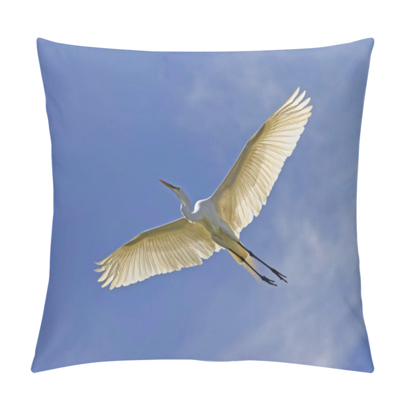 Personality  White Egret Heron Florida Snowy White Pillow Covers