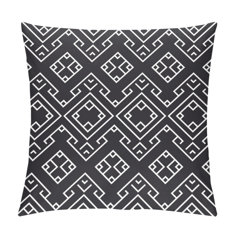 Personality  Vector Seamless Pattern. Repeating Geometric Texture Pillow Covers