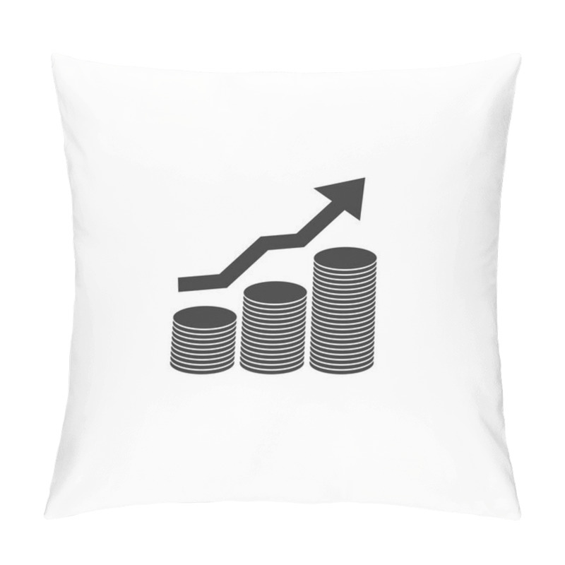 Personality  Revenue Icon In Simple Design. Vector Illustration Pillow Covers