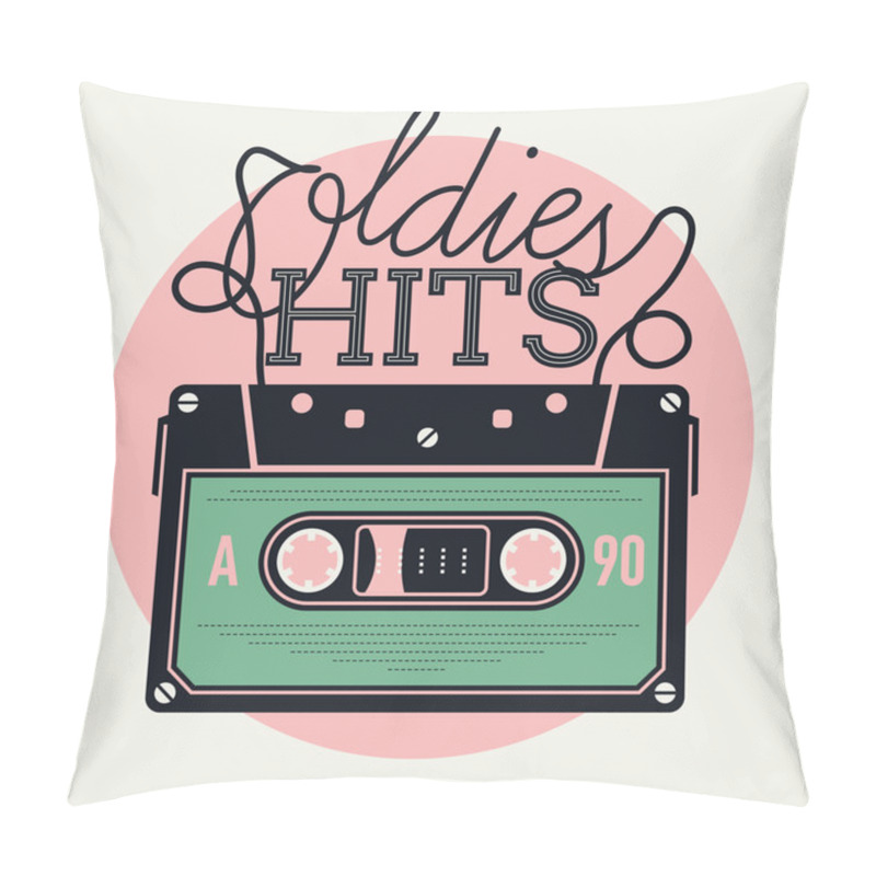 Personality  Oldies Hits With Analogue Audio Cassette Pillow Covers