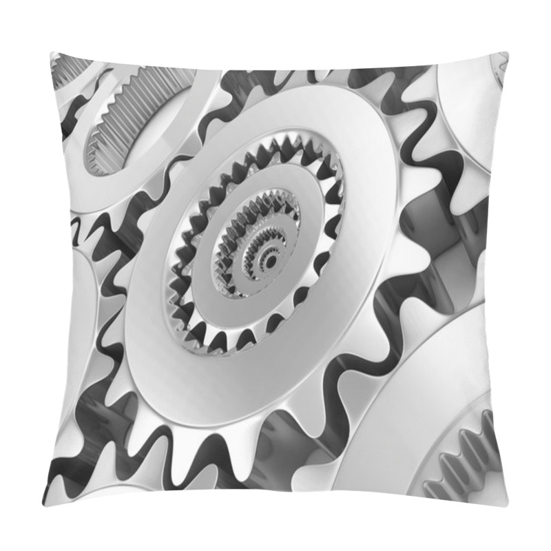 Personality  Metal Gears Background Pillow Covers