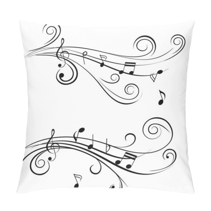 Personality  Ornamental Music Notes Pillow Covers