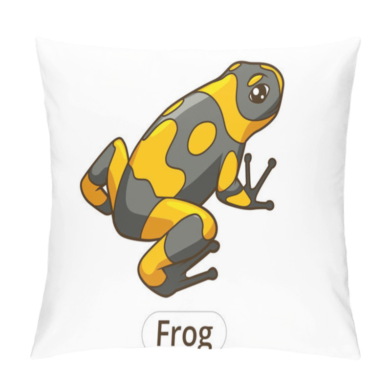 Personality  Frog Cartoon Vector Illustration Pillow Covers