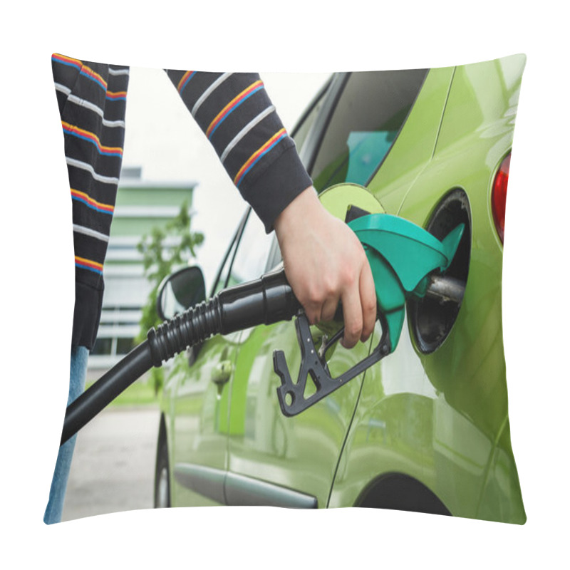 Personality  Car On Gas Station Pillow Covers