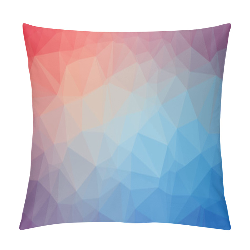 Personality  Low Poly Triangular Background Pillow Covers