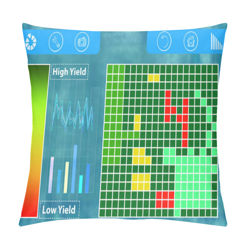 Personality  Smart Farming. Drone Control Application, Screen Saver Pillow Covers