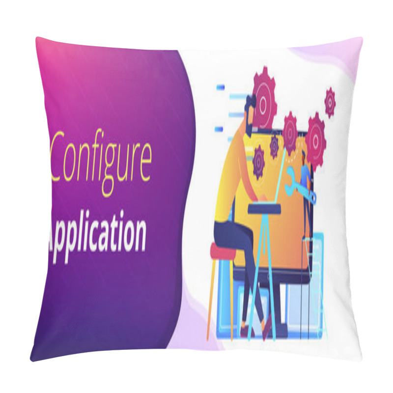 Personality  Back End Development It Header Or Footer Banner Pillow Covers