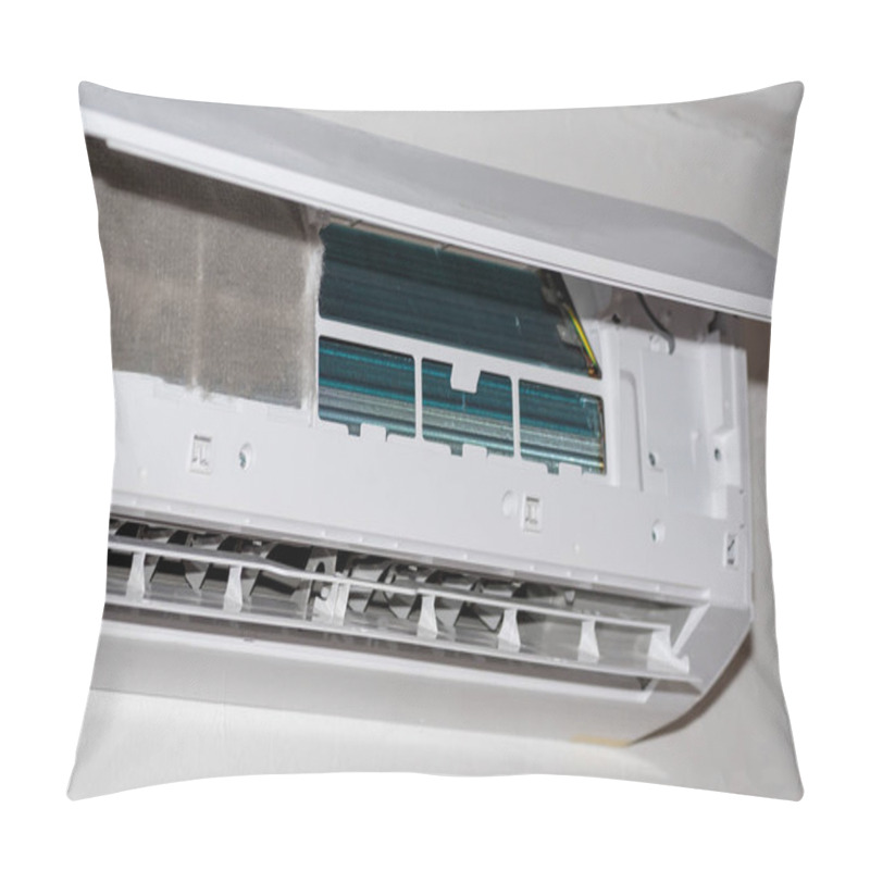 Personality  Clean Air Conditioner At Home (dust) Pillow Covers