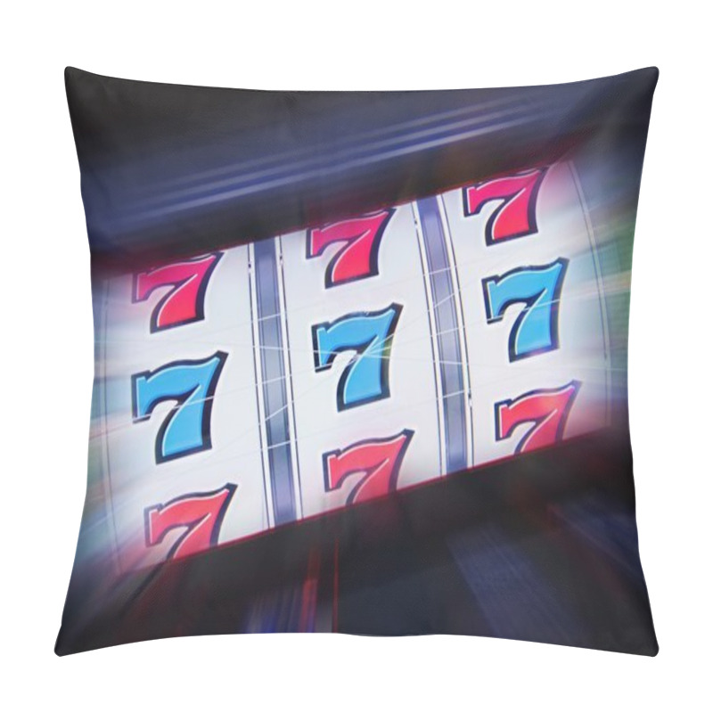 Personality  Triple Seven Slot Machine Pillow Covers