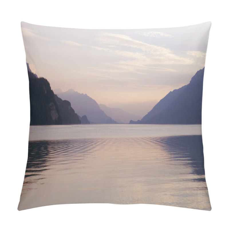 Personality  Swiss Lake Sunset Pillow Covers