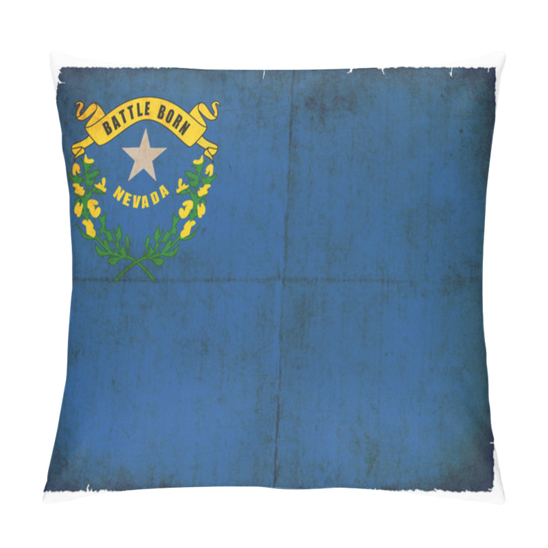 Personality  Grunge Flag Of Nevada (USA) Pillow Covers