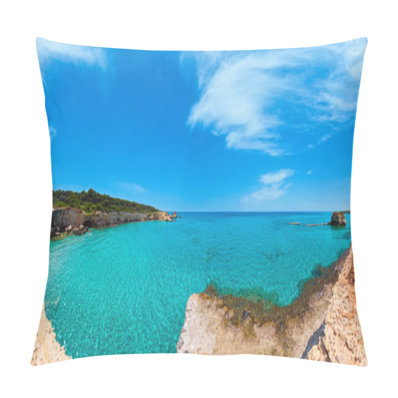 Personality  Sea Beach Spiaggia Della Punticeddha, Salento, Italy Pillow Covers