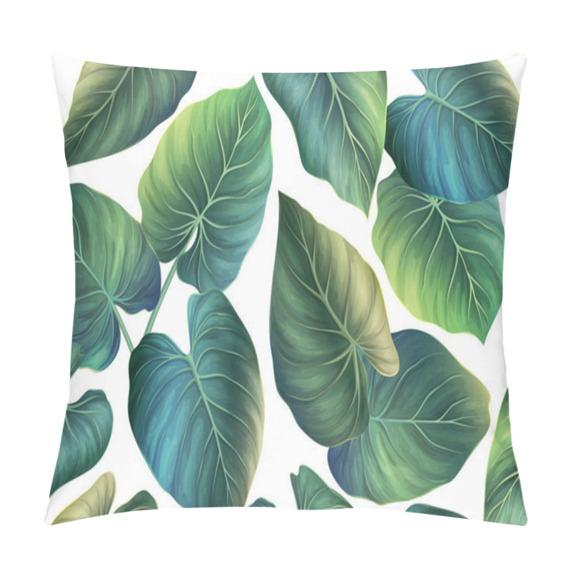 Personality  Tropical Leaves Seamless Pattern Pillow Covers