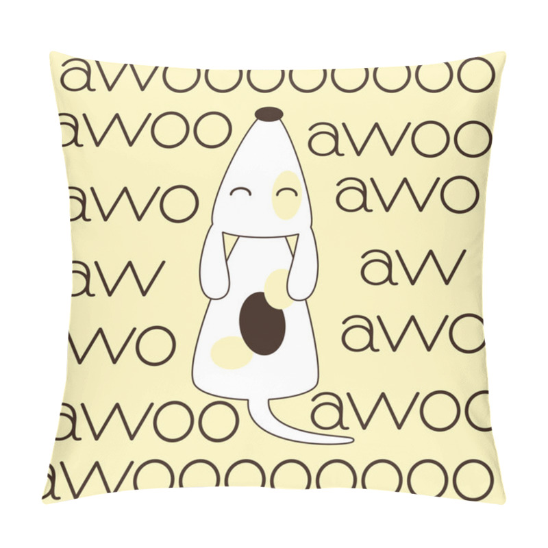 Personality  Cute Howling Dog Pillow Covers