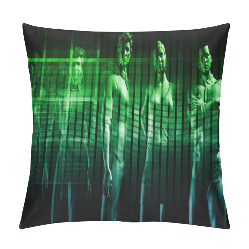 Personality  Manpower Services Concept Pillow Covers