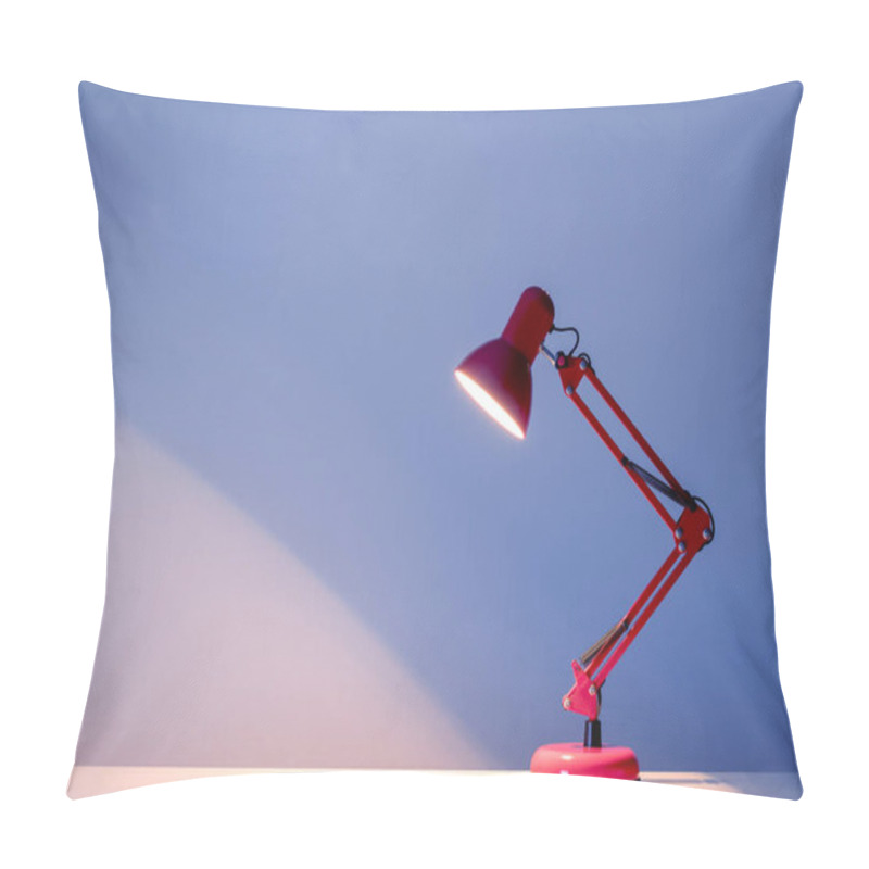 Personality  Table Lamp On White Background Pillow Covers