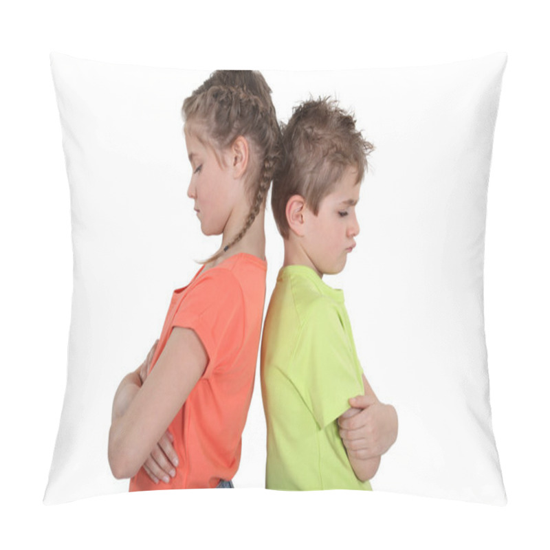 Personality  Siblings Sulking. Pillow Covers