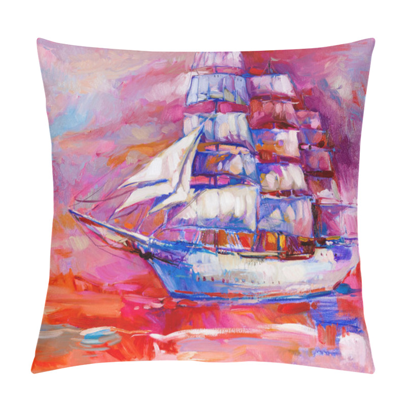 Personality  Sail Ship Pillow Covers