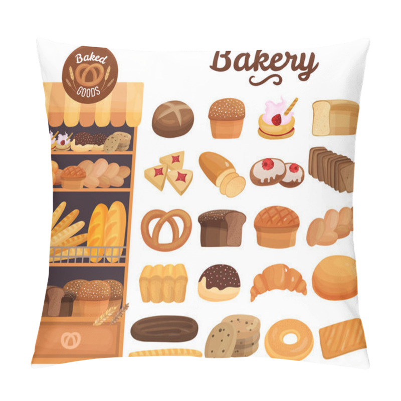 Personality  Bakery Products Set Pillow Covers