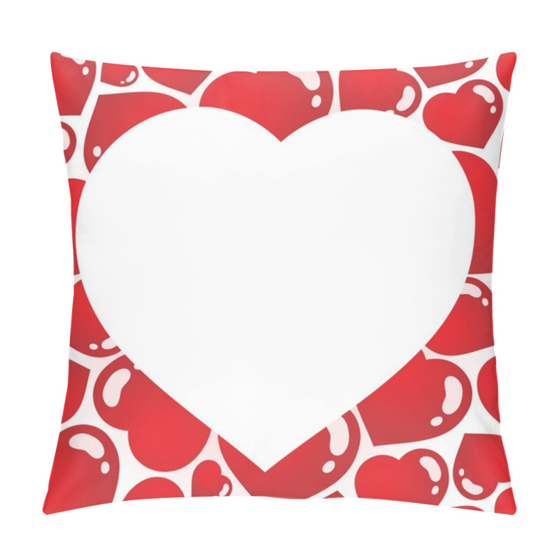 Personality  Heart Shaped Frame 1 Pillow Covers