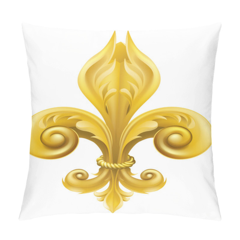 Personality  Gold Fleur-de-lis Design Pillow Covers