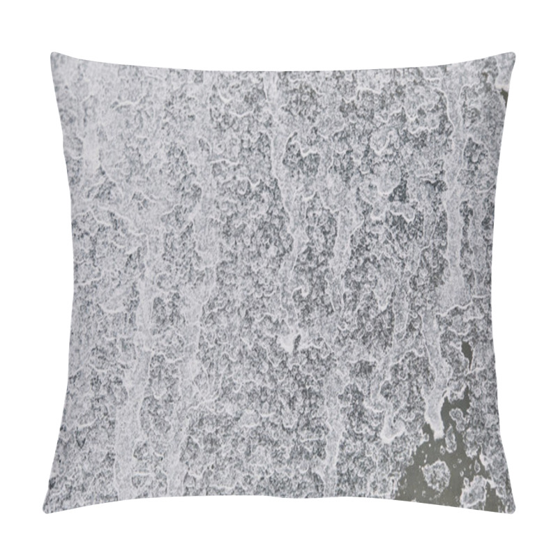 Personality  Full Frame Image Of Abstract Metal Wall Painted In White Background  Pillow Covers