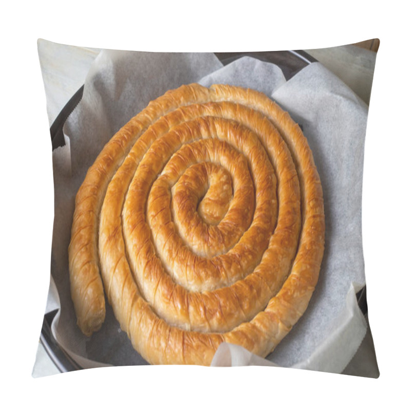 Personality  Turkish Tepsi Boregi, Round Borek, Tray Pastry (Turkish Name; Rulo Borek Or Bosnak Boregi) Pillow Covers