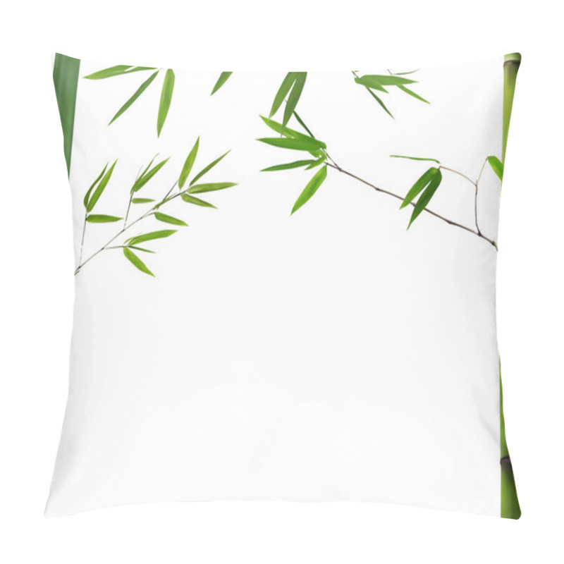 Personality  Green Bamboo Branches Pillow Covers