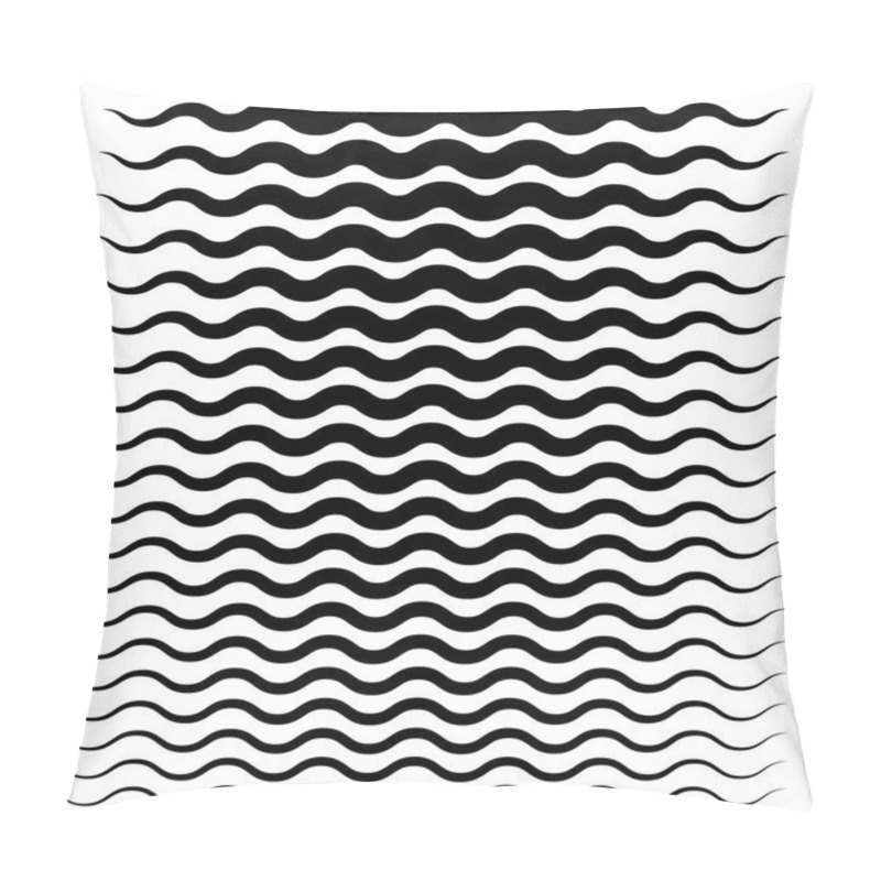 Personality  Wavy, Zigzag Lines Elements Pillow Covers