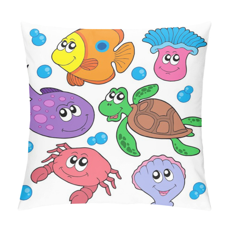 Personality  Cute Marine Animals Collection Pillow Covers