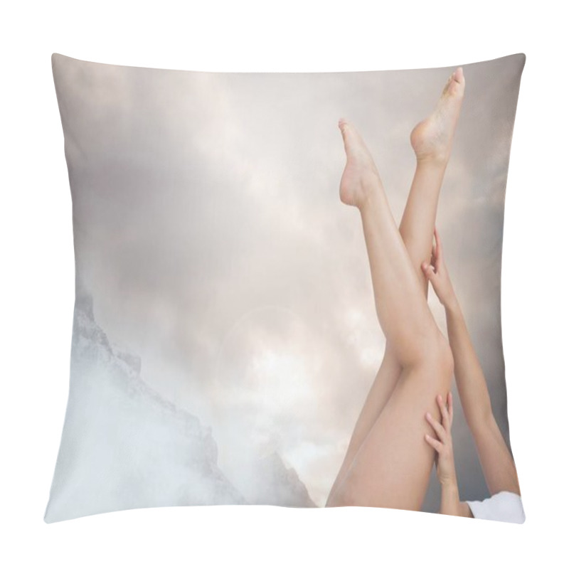 Personality  Female Legs Sticking Up In Air Pillow Covers