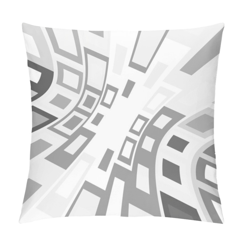 Personality  Grey White Abstract Background Pillow Covers