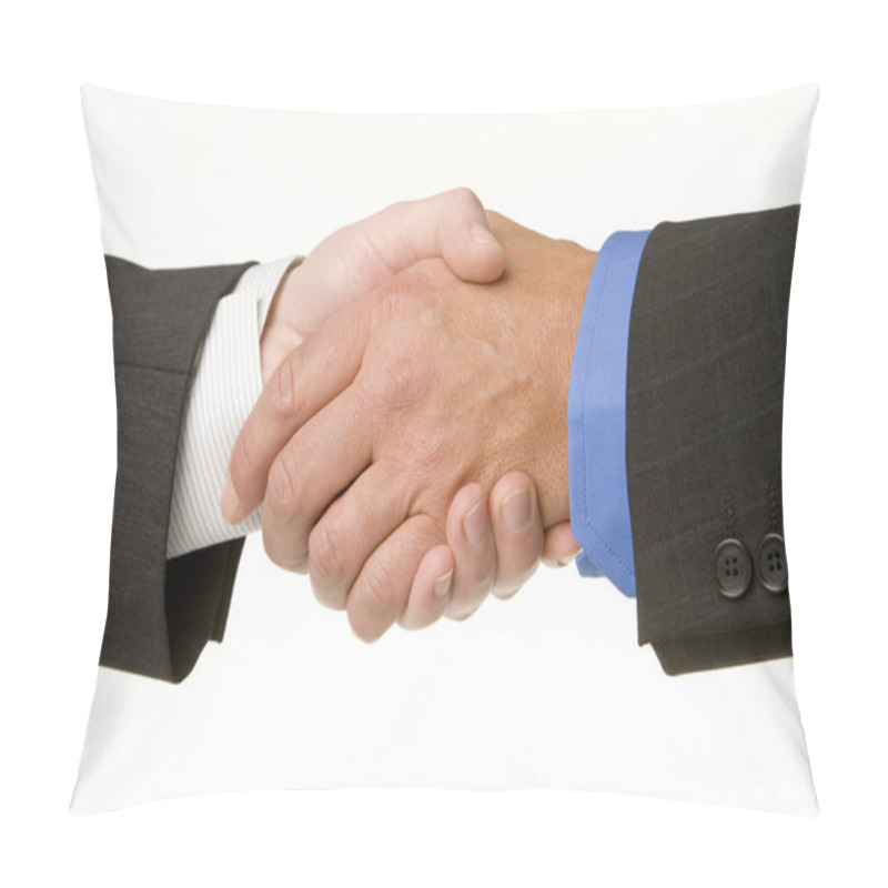 Personality  Businessmen Shaking Hands Pillow Covers