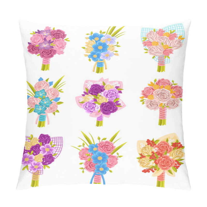 Personality  Wedding Bouquet Set Pillow Covers