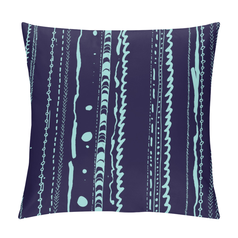 Personality  Vector Seamless Doodle Lines Pattern Pillow Covers